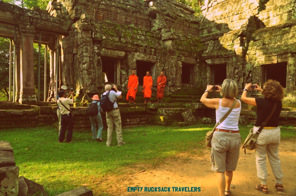 This Tour Operator went the Extra, he hired people and dressed them up as Monks for his customers to get the perfect shot