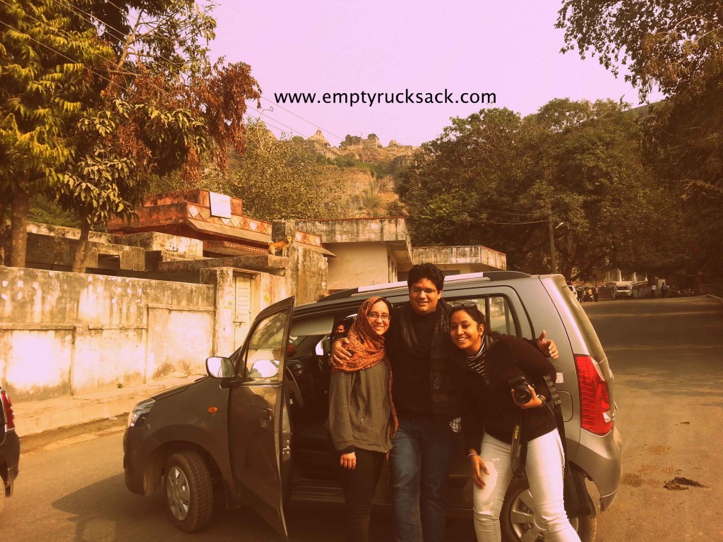 One of the Dares :  Park the car in the middle of the road and get pictures clicked