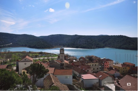 View of Skradin from Turina Fortress
